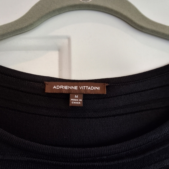 Adrienne Vittadini Ribbed Black Dress - Picture 5 of 7